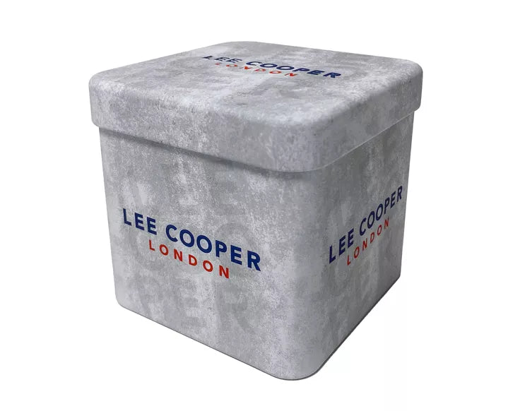LeeCooper – EDWARD – LC08198 – Montre Homme – Analogique Mouvement Squelette Automatique – Boitier carré en métal argenté – Cadran squelette
