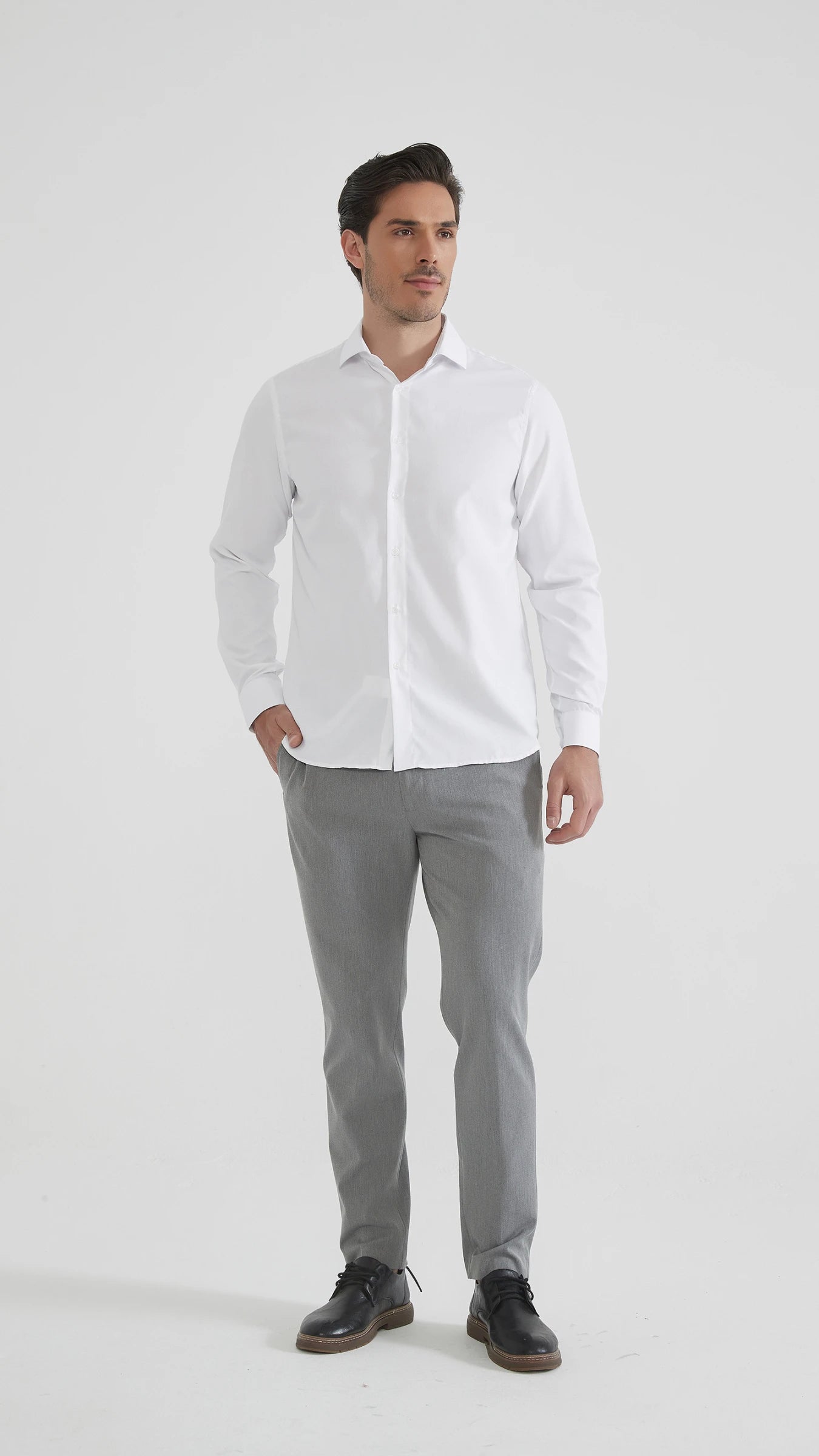 Chemise coton piqué coupe confort