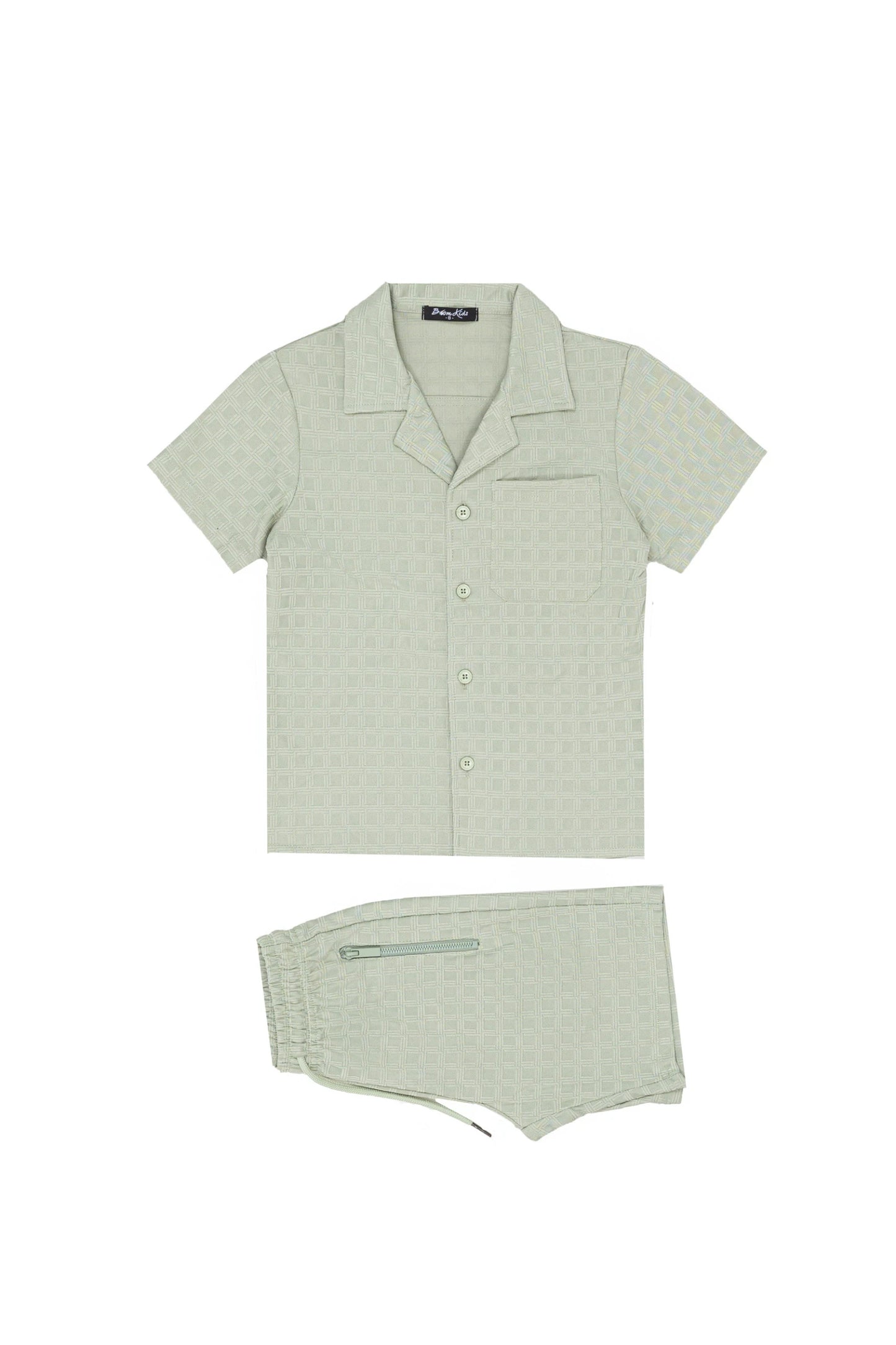 Ensemble chemise avec short à motifs