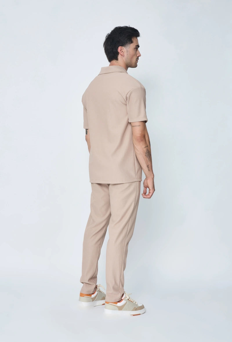Ensemble plissé t shirt et pantalon