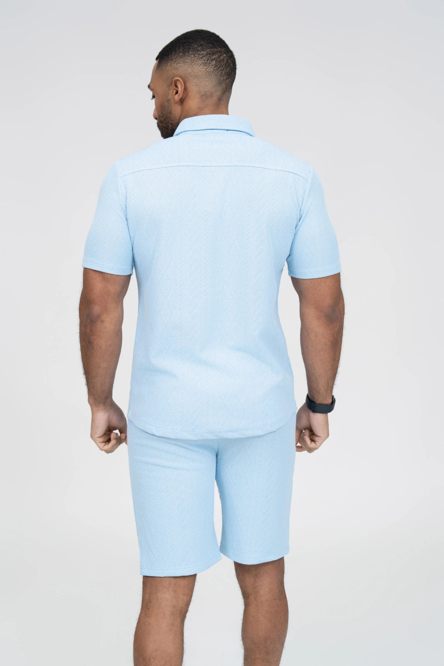 Ensemble texturé chemise avec short