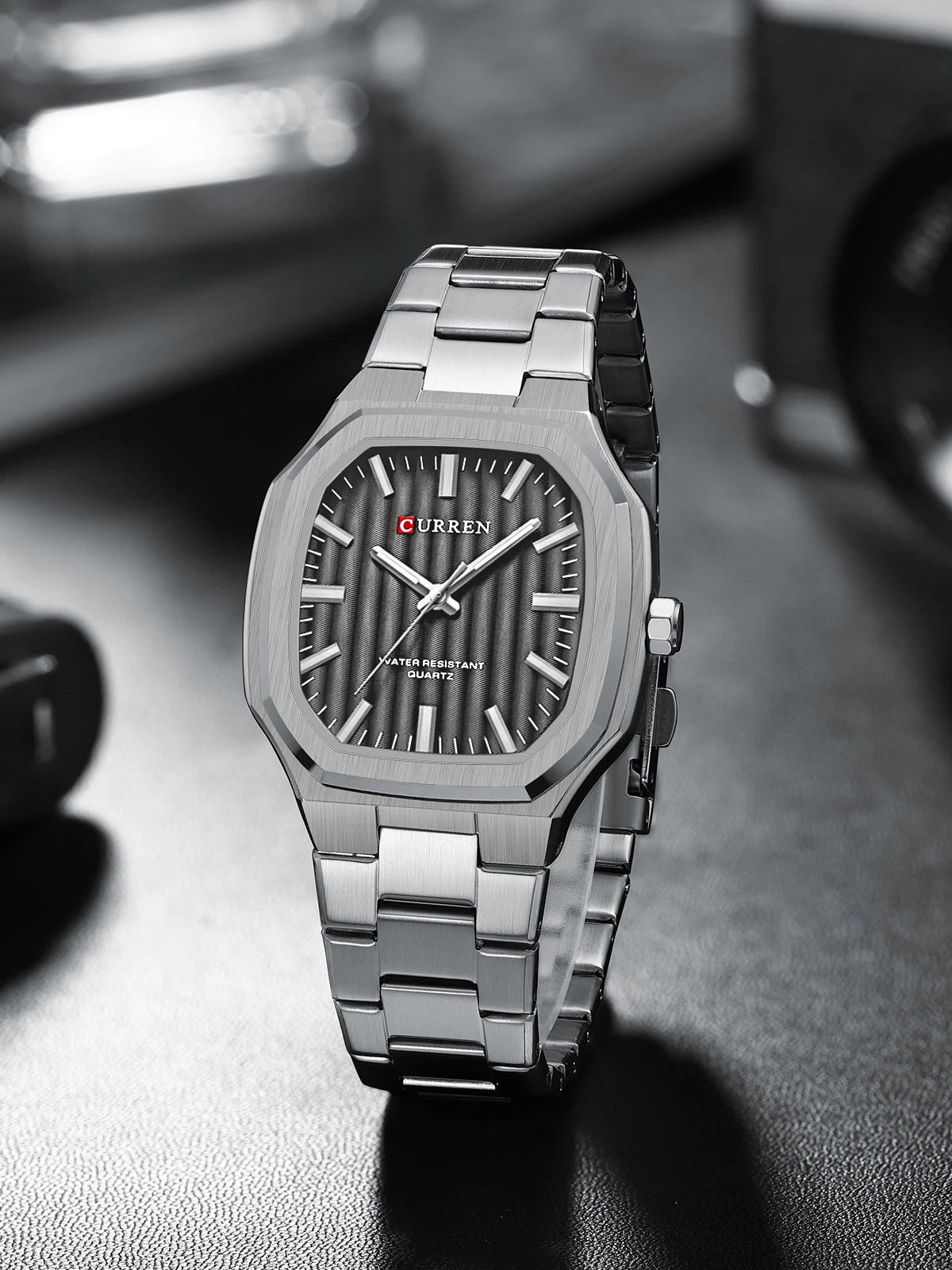montre tendance homme Curren avec bracelet en acier water resistant