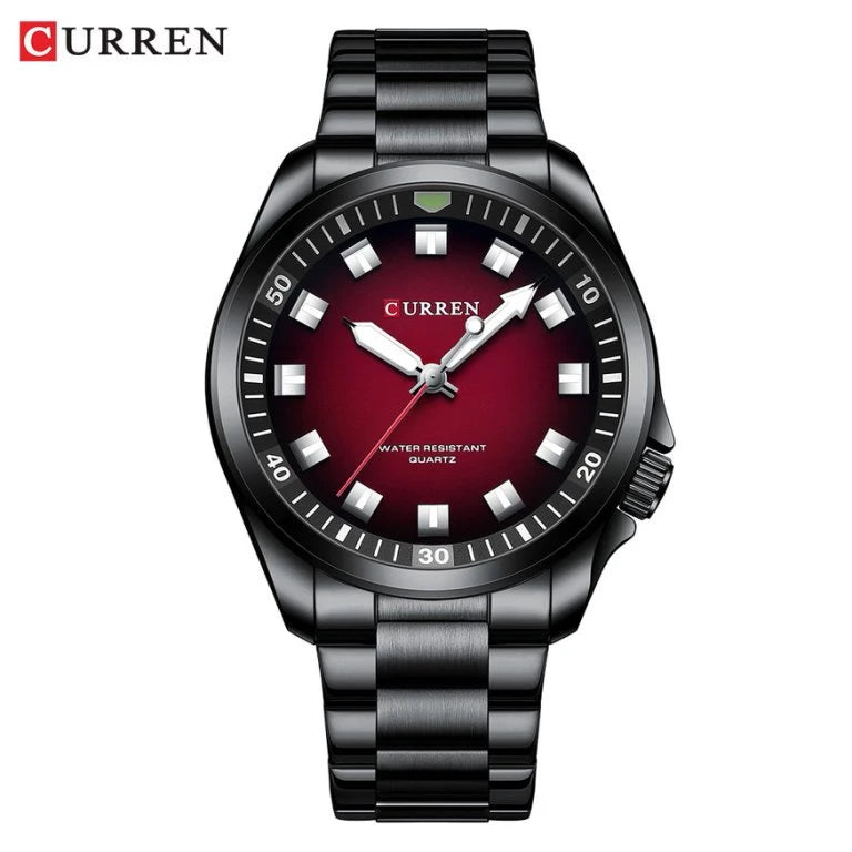 montre tendance homme Curren avec bracelet en acier water resistant
