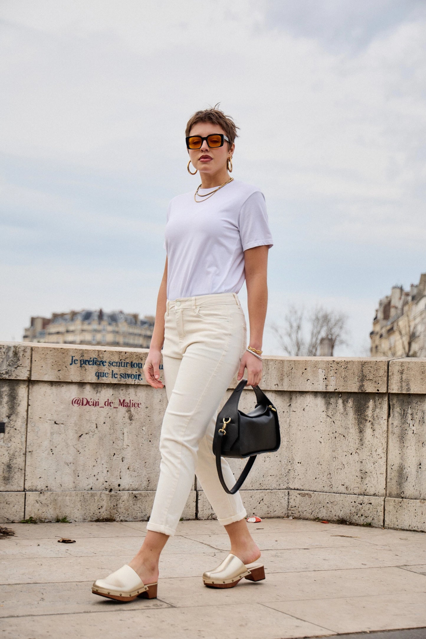 Pantalon mom ( Ourlet à revers ) - ANA & LUCY