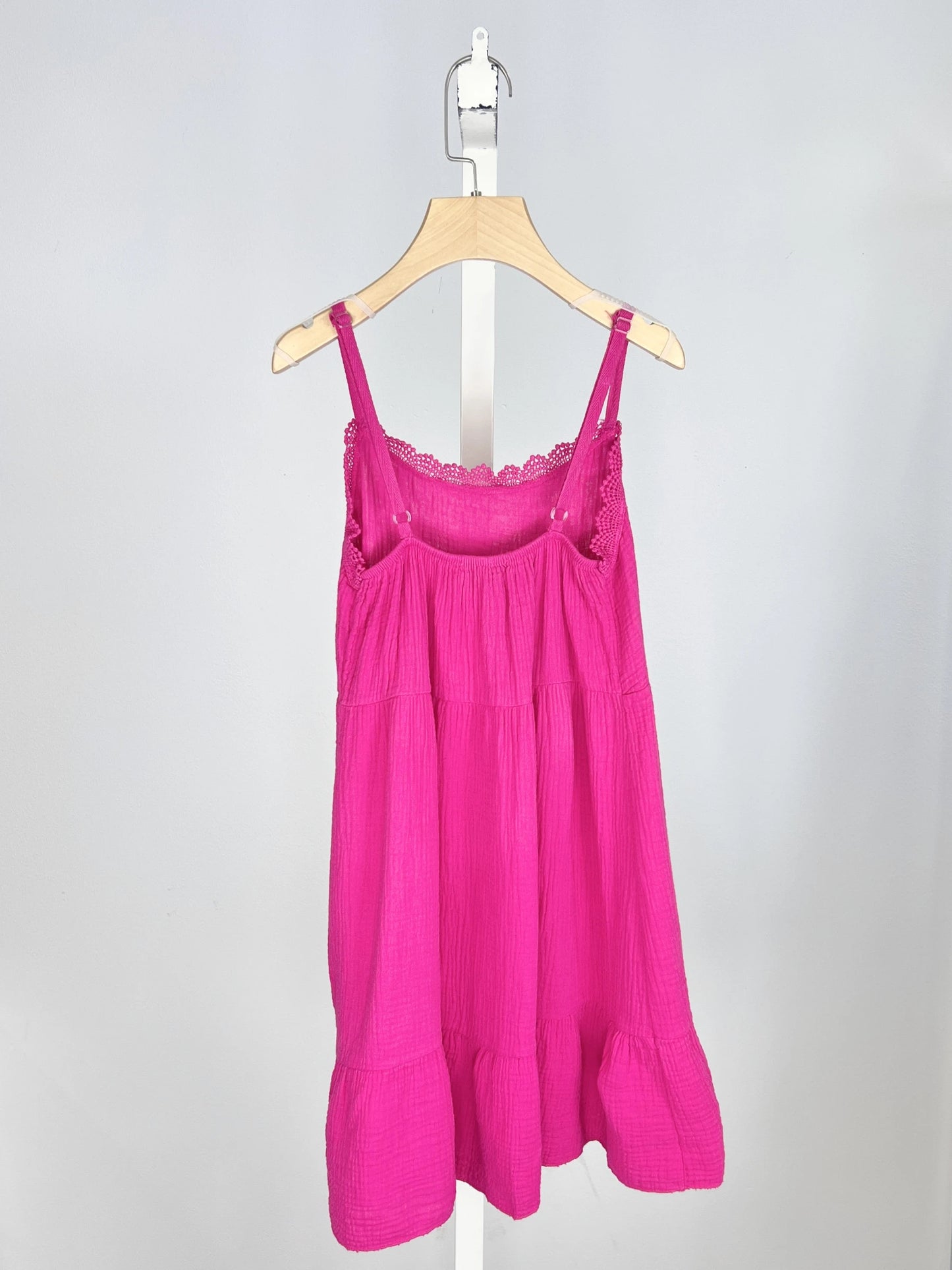Robe en gaze de coton avec bretelles ajustables pour fille