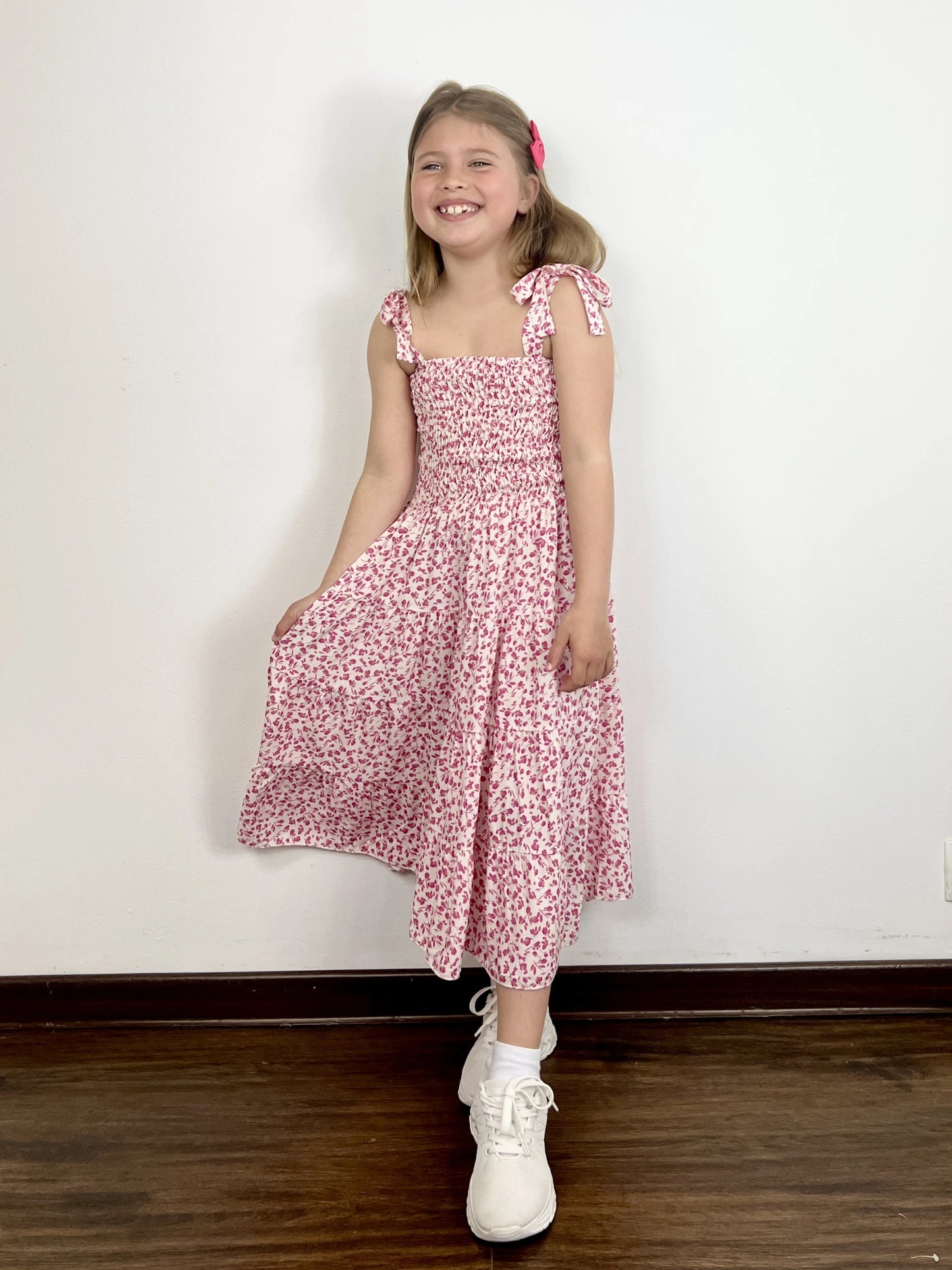 Robe longue fleurie liberty pour fille