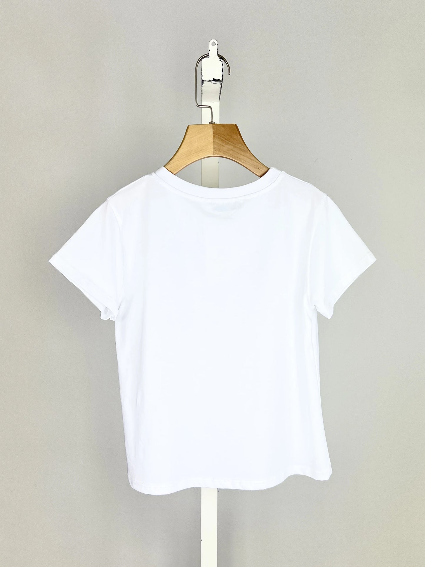 T-shirt en coton avec imprimés citron, cerise et croissant pour fille