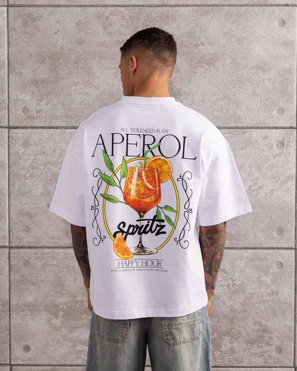 T-SHIRT HOMME OVERSIZE BRODERIE 280 GSM
