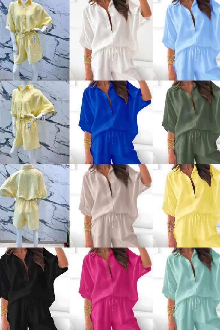 Ensemble short en viscose souple