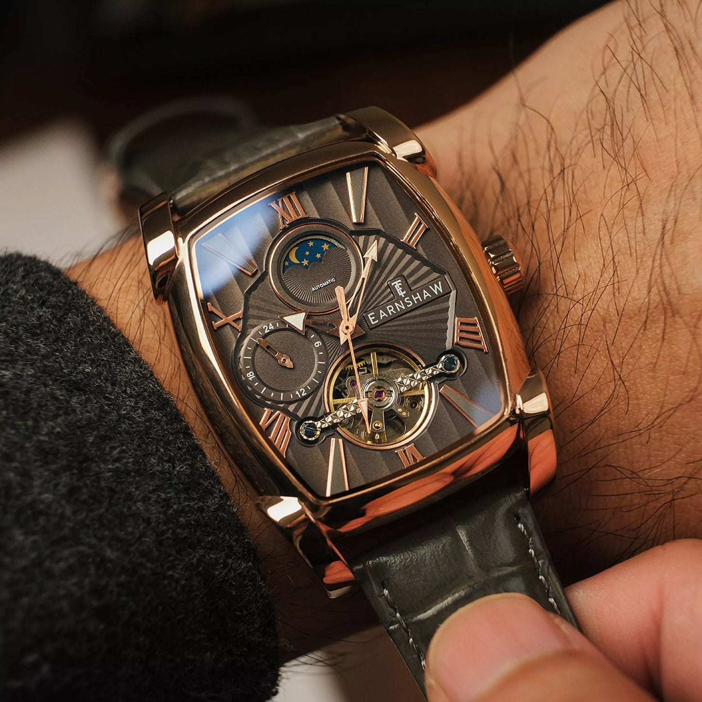 EARNSHAW – Heritage Kensington Multifonction Automatic – ES-8296 – Montre homme