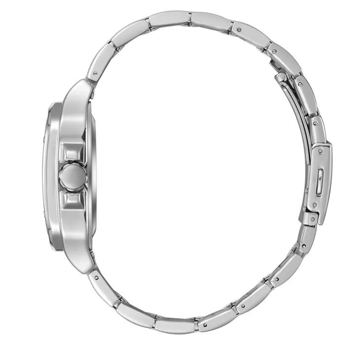 LeeCooper – EDWARD – LC08198 – Montre Homme – Analogique Mouvement Squelette Automatique – Boitier carré en métal argenté – Cadran squelette