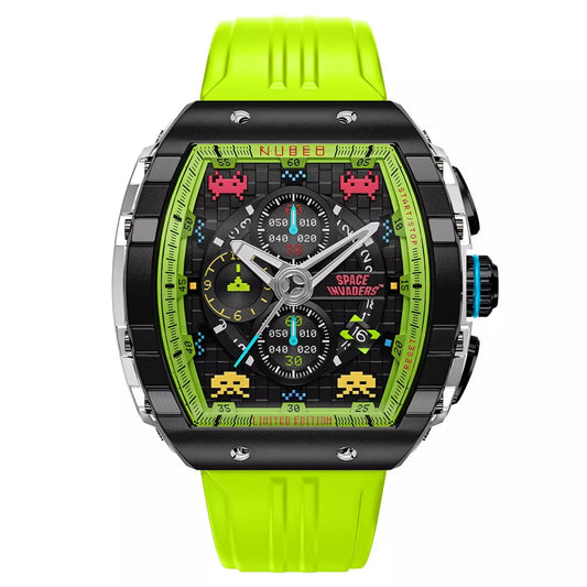 NUBEO – MAGELLAN CHRONOGRAPH SPACE INVADERS LIMITED EDITION – NB-6024-SI – Montre homme – Mouvement japonais quartz chronograph