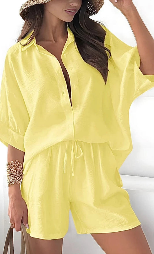 Ensemble short en viscose souple