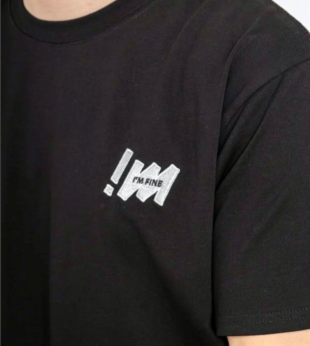 T-shirt motif brodé I'M FINE