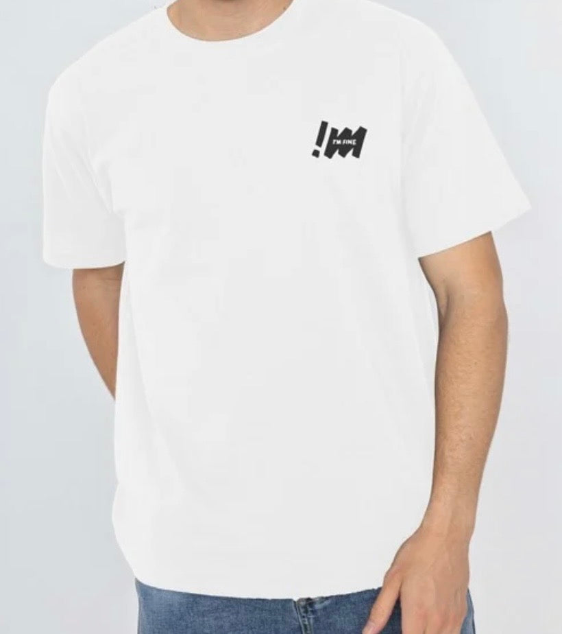 T-shirt motif brodé I'M FINE