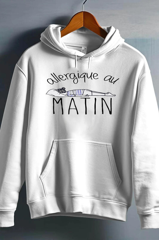 allergique matin - Sweat Capuche Fille