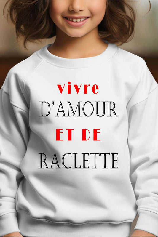Amour Raclette - Sweat Col Rond Fille