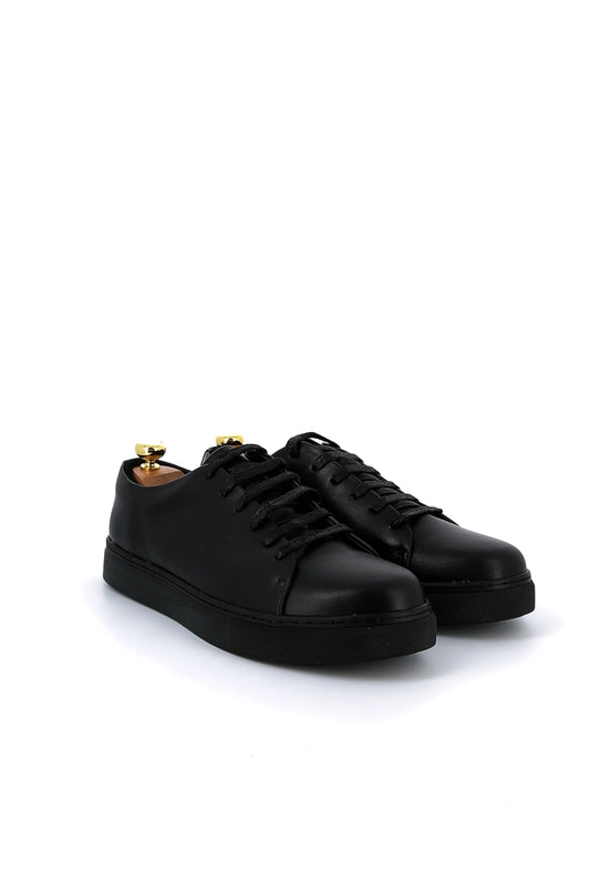 Basket Sneakers en cuir lisse Homme