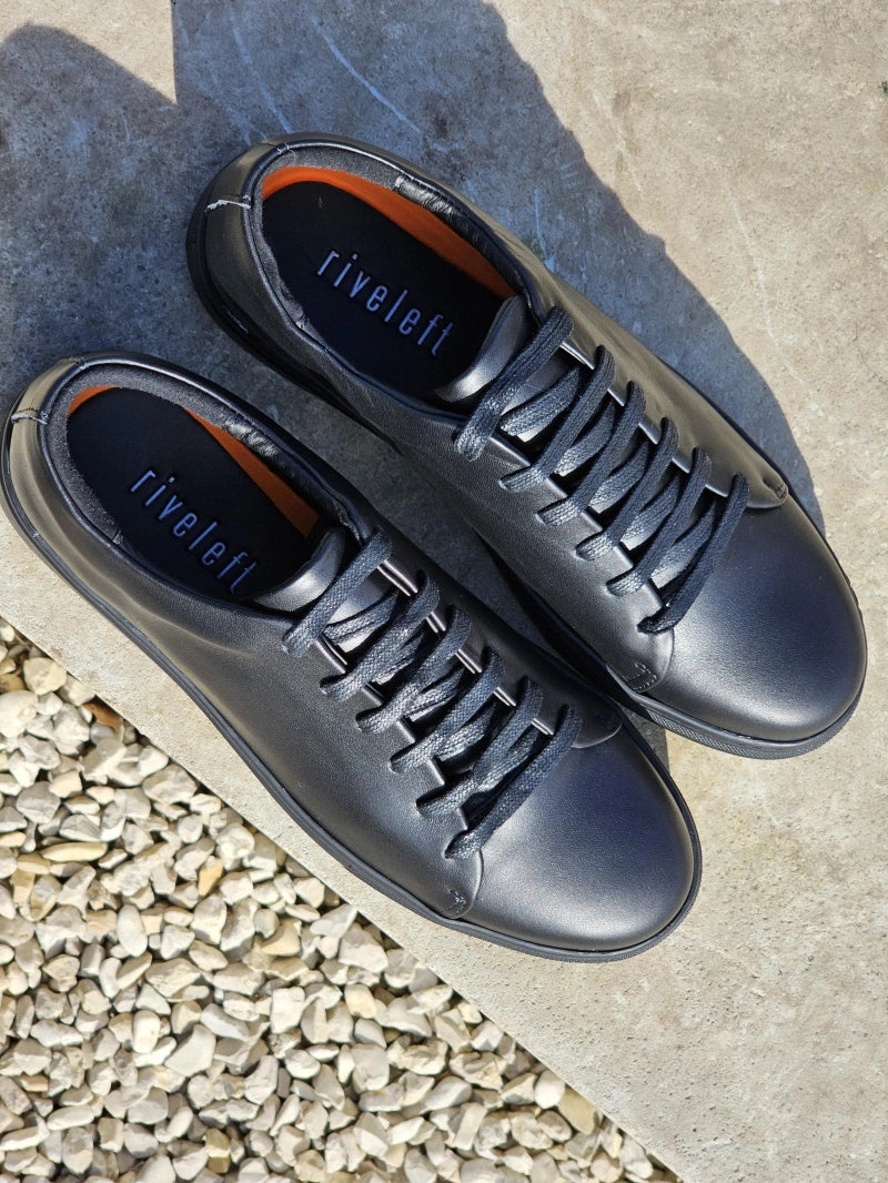 Basket Sneakers en cuir lisse Homme
