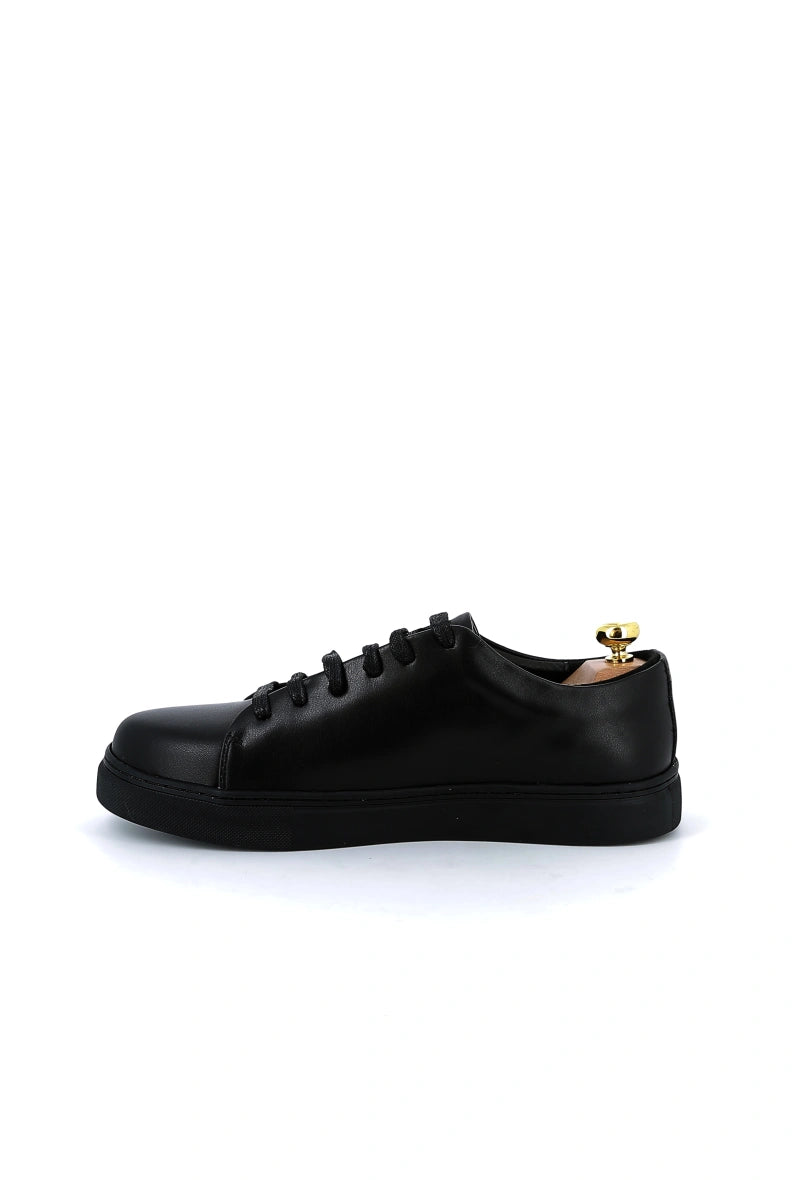 Basket Sneakers en cuir lisse Homme