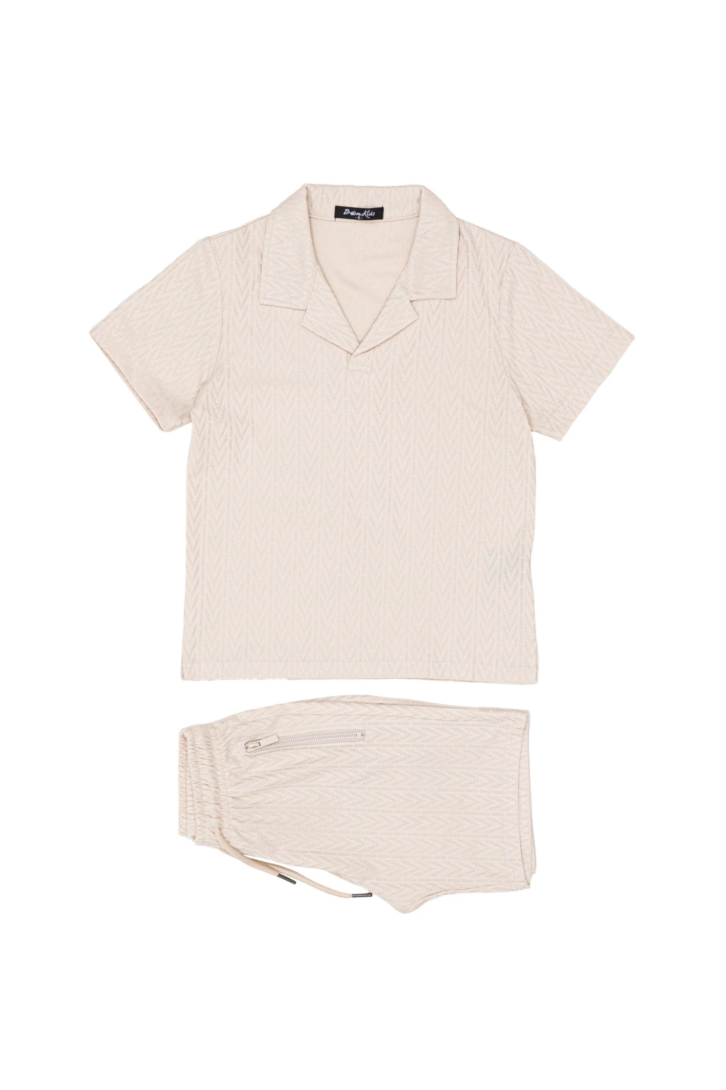 Ensemble à motifs relief top et short