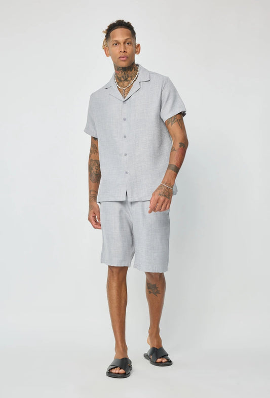 Ensemble chemise manches courtes short