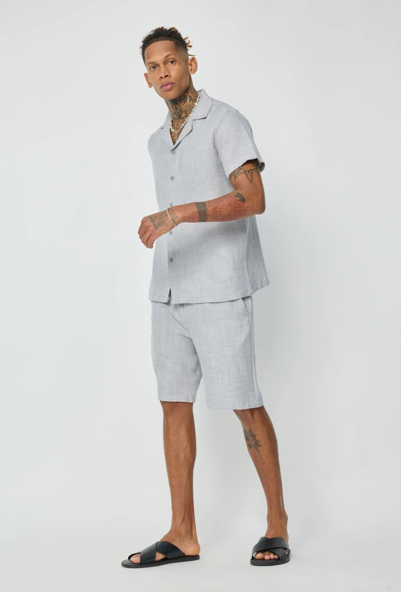 Ensemble chemise manches courtes short
