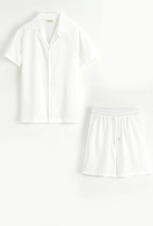Ensemble chemise short uni