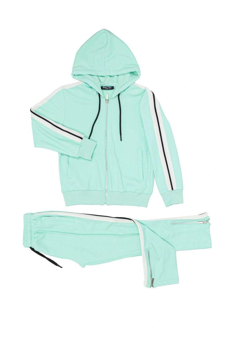 Ensemble jogging avec zip et capuche