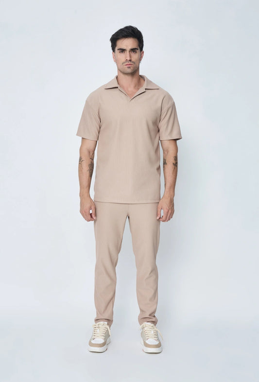Ensemble plissé t shirt et pantalon