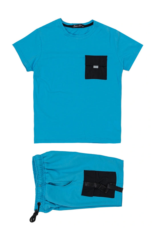 Ensemble t-shirt + short avec poches
