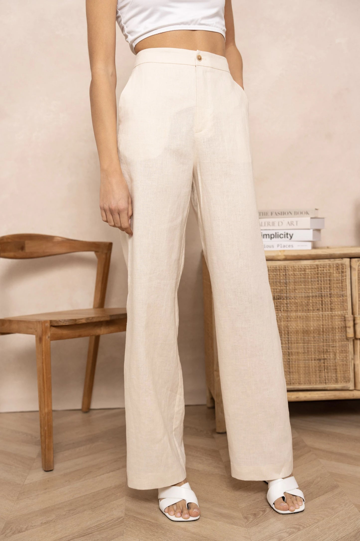 [Linen] Ensemble 2 pièces veste et pantalon en lin qualité supérieure