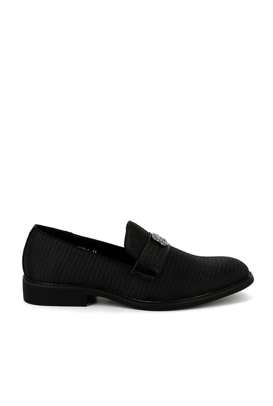 Mocassin habillée avec accessoire blason pour Homme