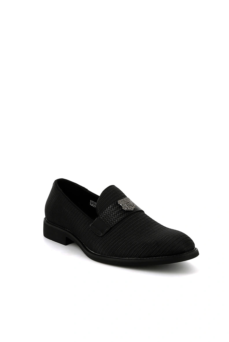 Mocassin habillée avec accessoire blason pour Homme