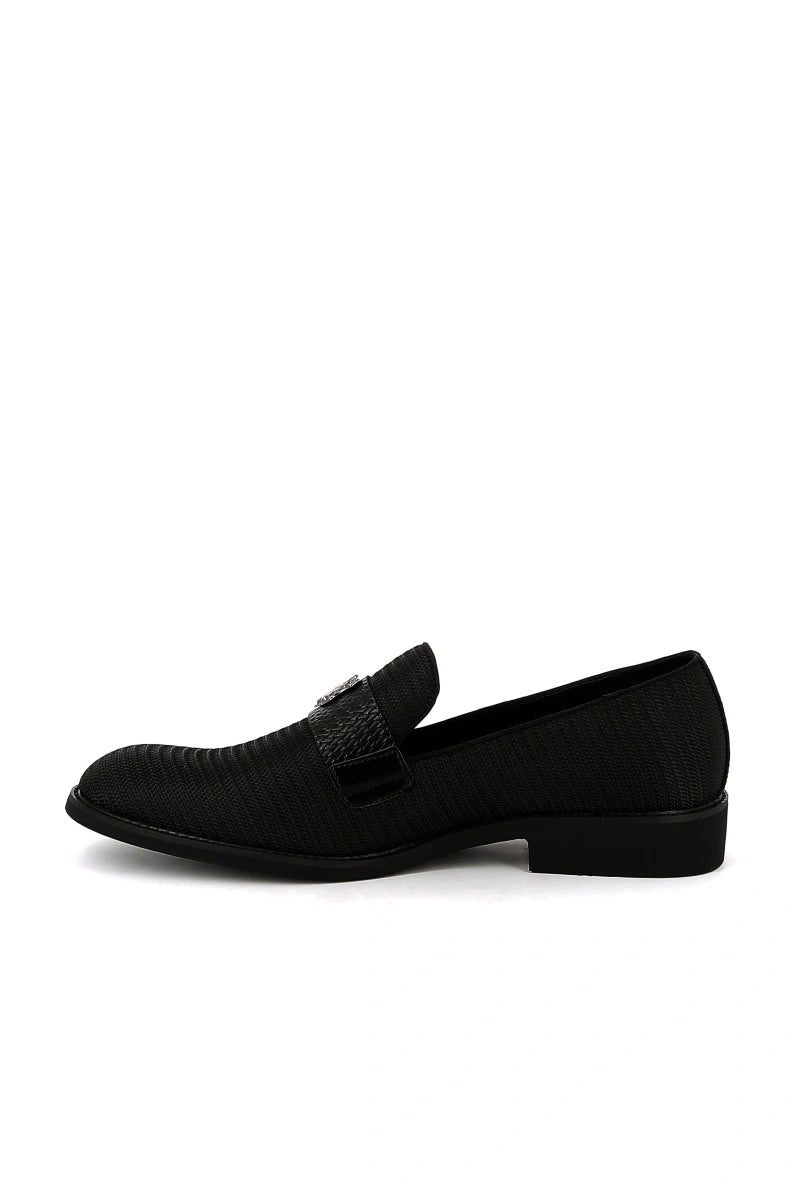 Mocassin habillée avec accessoire blason pour Homme