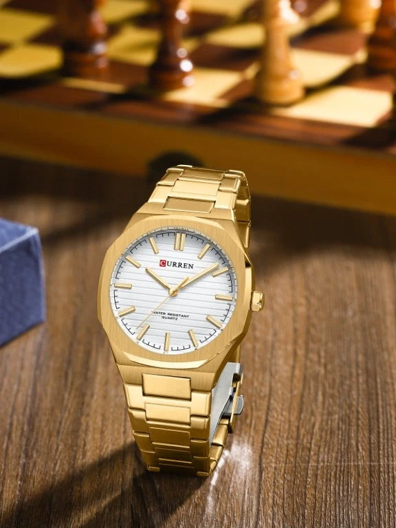 montre tendance homme Curren avec bracelet en acier water resistant