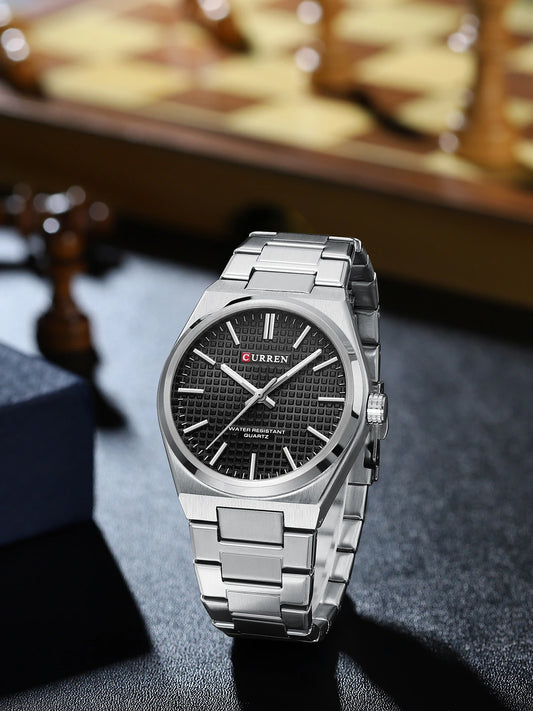 montre tendance homme Curren avec bracelet en acier water resistant