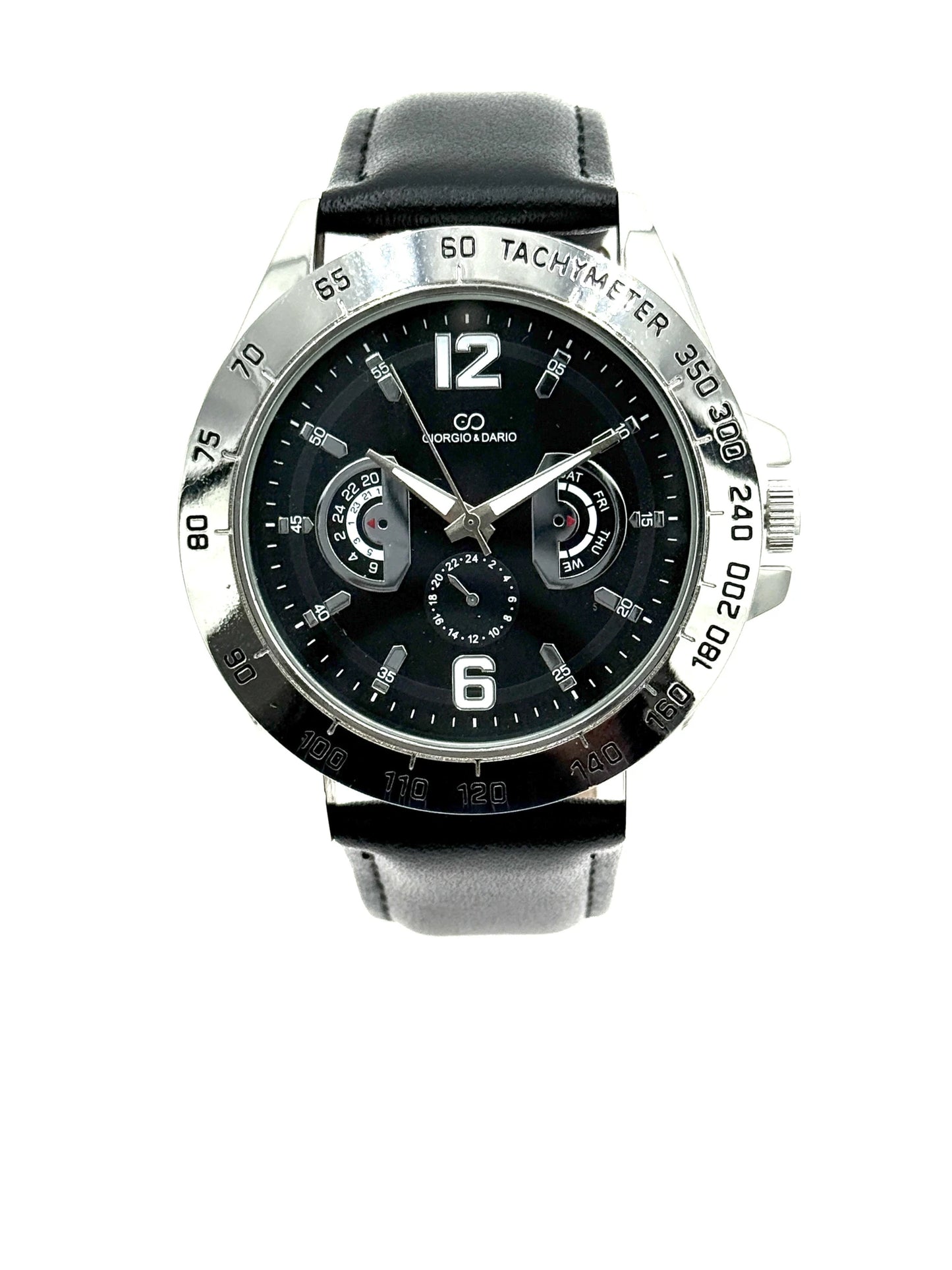 Montre tendance homme G&D bracelet simili cuir