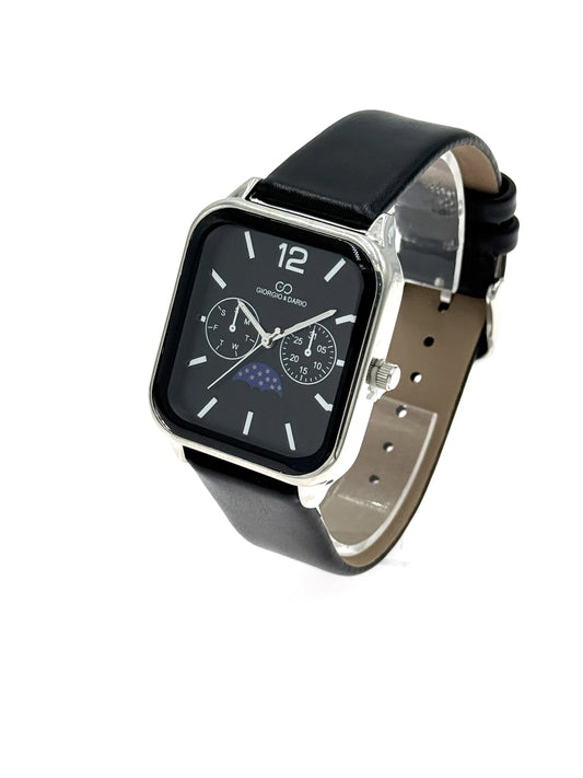 Montre tendance homme G&D bracelet simili cuir