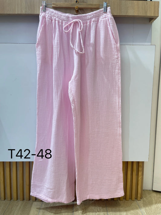 Pantalon Gaze De Coton Grande Taille