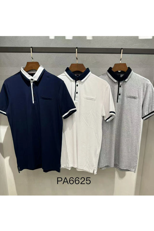 POLO HOMME SIMPLE MANCHE COURTE BICOLORE