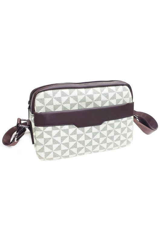 Sacoche motif monogramme