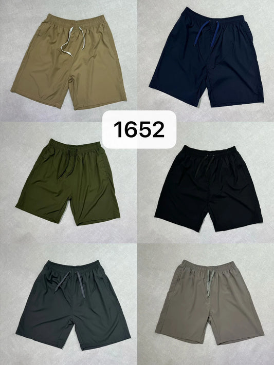 Short de plage uni couleurs foncés