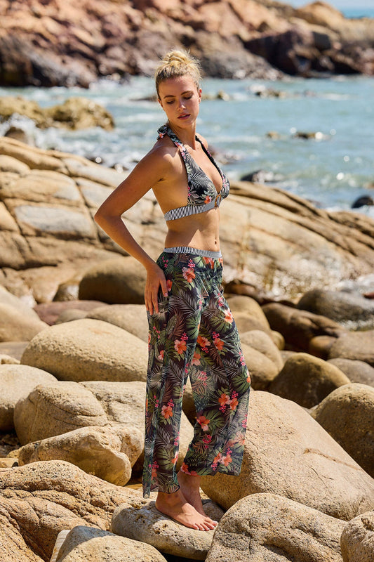 Tankini Femme 3 Pièces Imprimé avec Soutien Optimal et Style Élégant